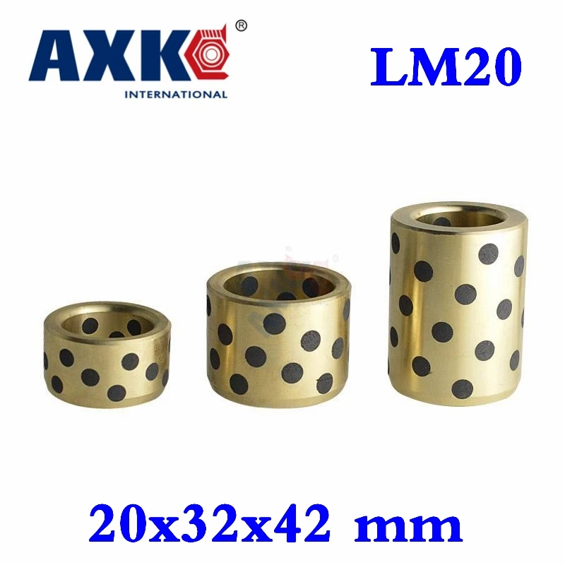 2021 Ball Bearing Rodamientos Axk 20x32x42 Mm Linear Graphite Copper Set Bushing Oil Self-lubricating Jdb Lm20uu Lm20 | Обустройство