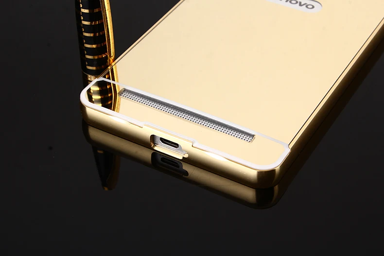Lenovo K5 Note K5Note A 7020 чехол с металлической рамкой зеркальной задней крышкой жесткий