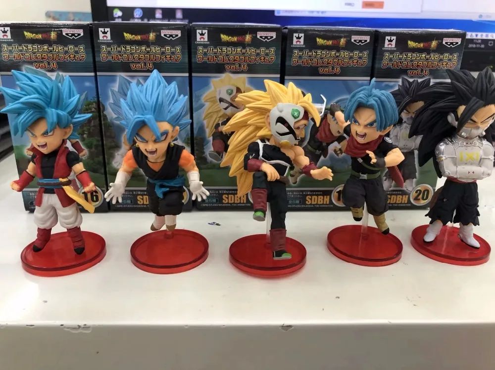 Аниме 5 шт./компл. Драконий жемчуг супер герои SDBH Vol.4 Супер Saiyan бардок плавки Beat Cumber