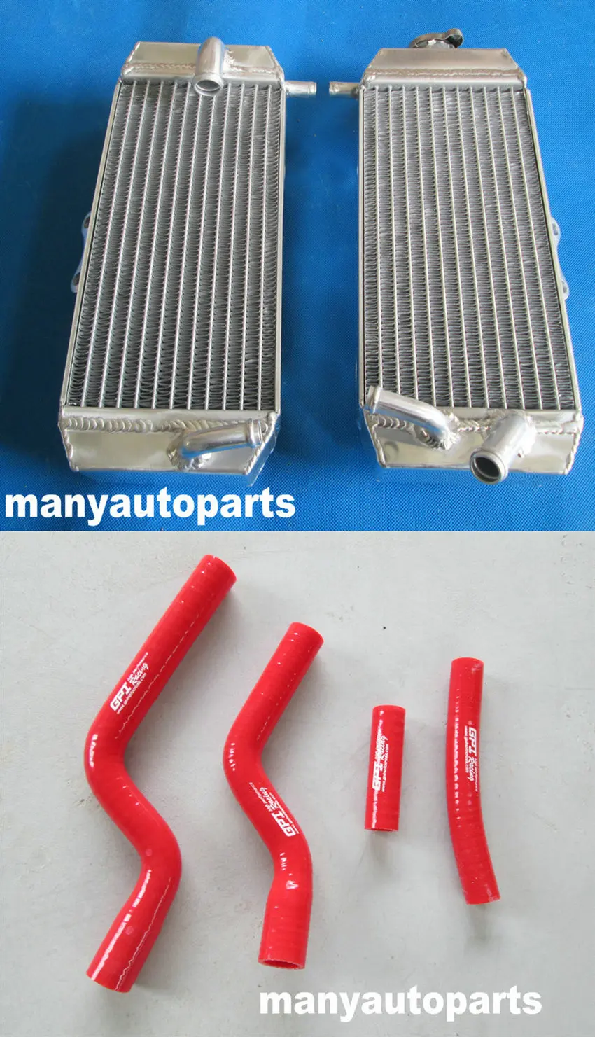 Алюминиевый радиатор и синий шланг для YAMAHA YZF250 YZ250F YZF 250 2007 2008 2009 07 08 09 | Автомобили