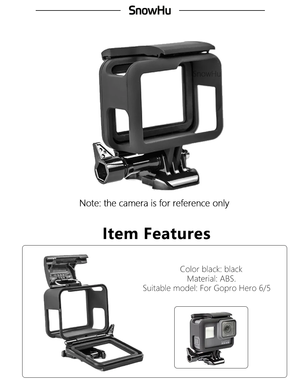 SnowHu для Gopro Hero 8 7 6 5 Аксессуары Водонепроницаемый защитный корпус чехол для дайвинга 45 м защитный для камеры Gopro Hero LD08