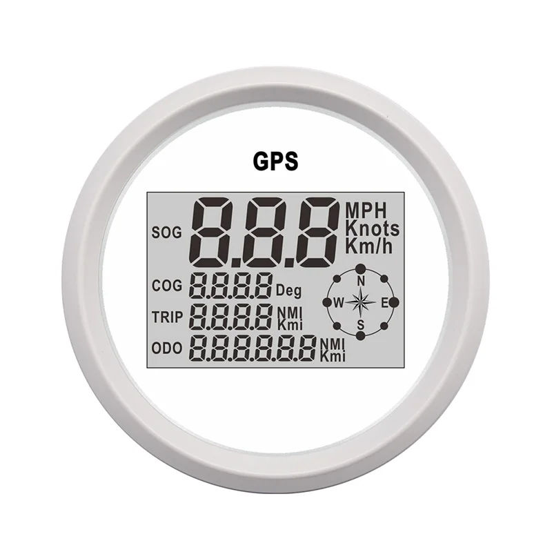 85 мм одометр Speedo 0 999 узлов лодочный Автомобильный спидометр GPS мотоцикл 316L Безель