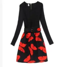 Середина платье 2019 офисное женское с длинным рукавом осеннее летнее | Женская