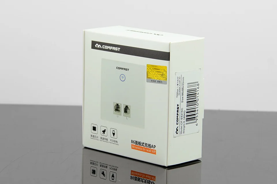 COMFAST беспроводной AP CF-E537AC 750 Мбит/с в стену AP 802.11AC 2,4+ 5,8G RJ45 RJ11 отель проект WiFi AP Поддержка AC Управление Wi-Fi точка доступа