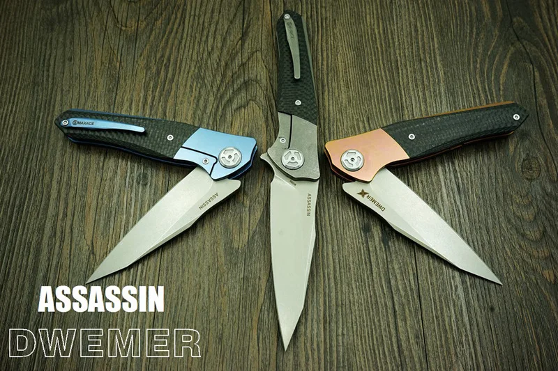 Maxace Dwemer ASSASSIN Складной Нож EDC карманный нож M390 лезвие точки падения