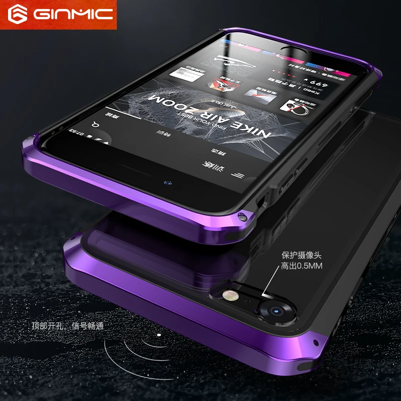 Чехол для iphone 7 прозрачный закаленное стекло пластик гибридный роскошный