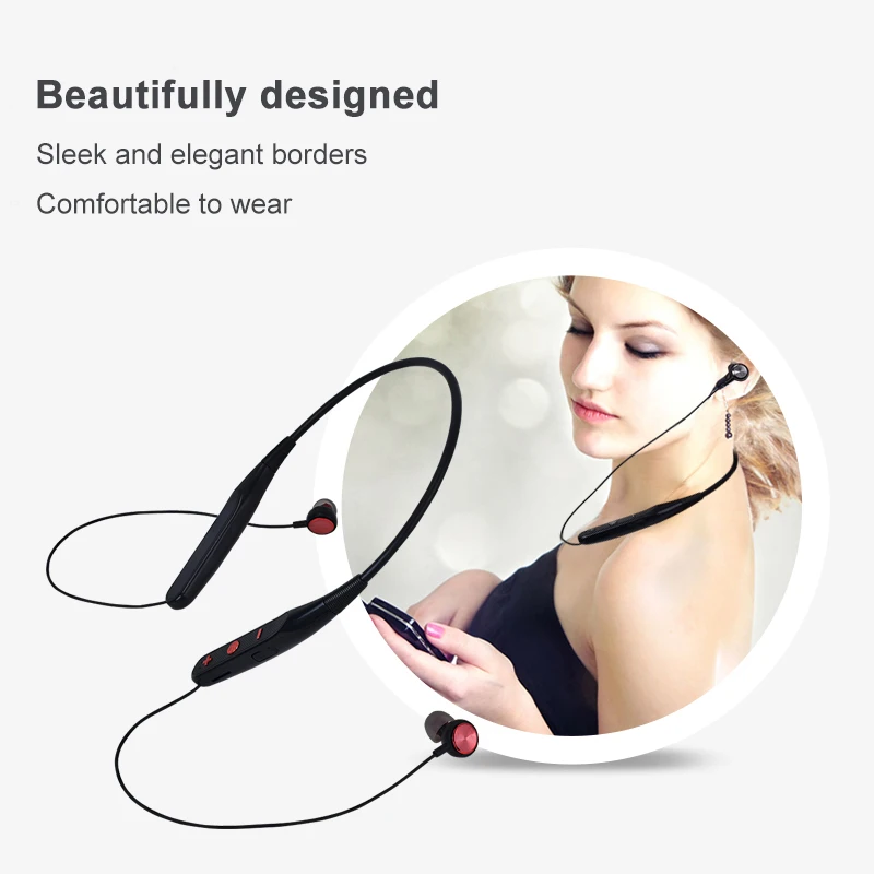 Беспроводные Bluetooth наушники iBesi 733 с поддержкой tf карты спортивные микрофоном для