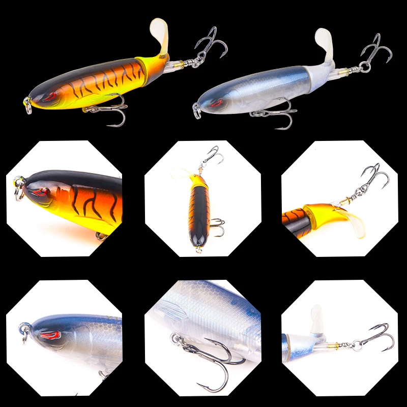 Блесна seapesca рыболовная приманка 100 мм 13 2 г Вращающиеся воблеры Topwater Swim Popper