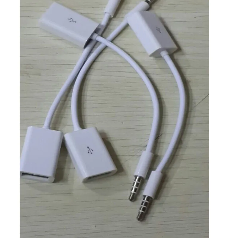 Аудиоразъем AUX 3 5 мм для разъема USB 2 0 Мама Кабель адаптер автомобиля usb разъем