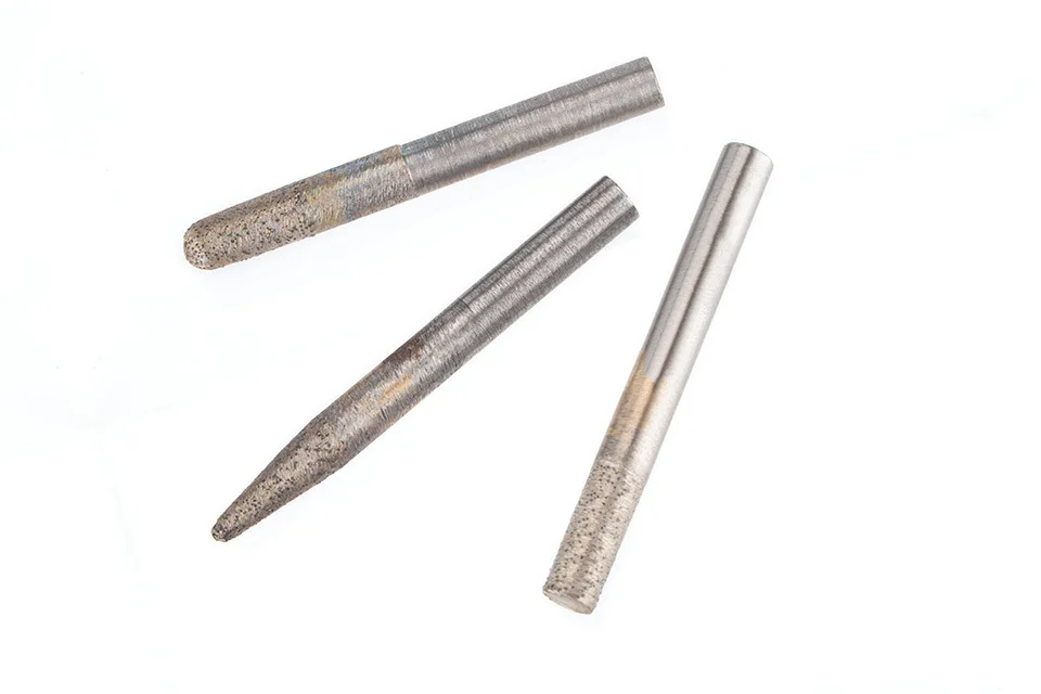 HUHAO 1PC Sintered CNC Stone Carving Bits Deep Embossed Engraved Granite Diamond Metal Powder Engraving Machine Tool