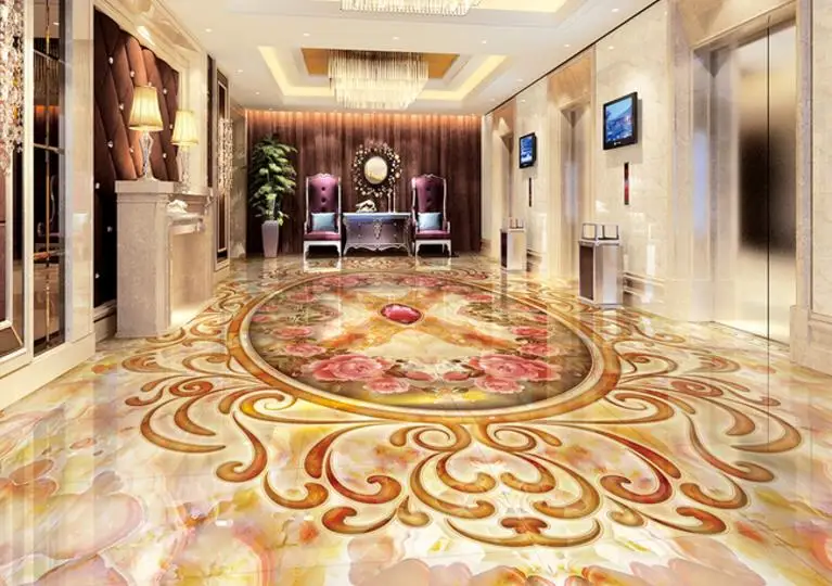 Роскошные 3d полы мраморный узор камень обои ПВХ пол для стен 3 d декоративные