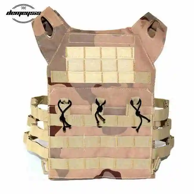 desert camouflage Molle Военная Стрельба Жилет защитная пластина Перевозчик тактический жилет для наружного охоты страйкбол Пейнтбол жилет жилеты - Цвет: desert camouflage
