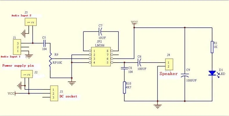 LM386 электронный DIY Kit супер плата мини-усилителя DIY Усилитель Kit 3 V-12 V Мощность усилитель костюм Fun ICSK025A для небольших Динамик