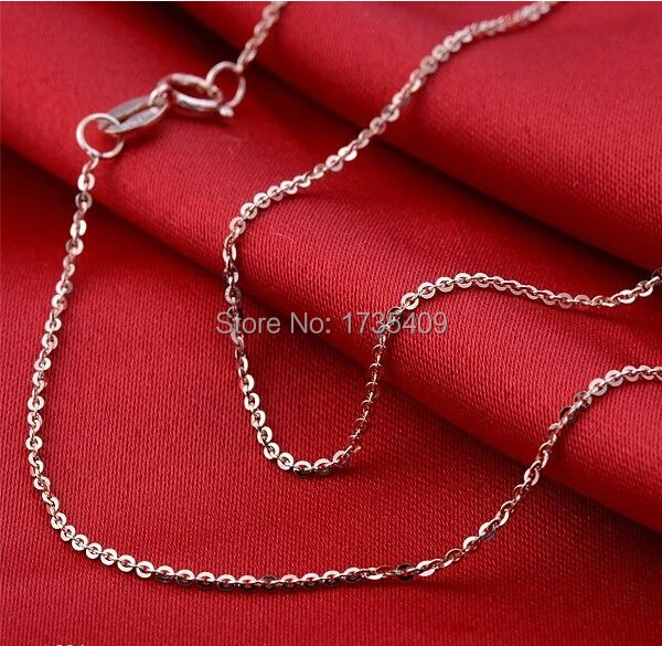 

Лучшее колье из белого золота AU750/идеальная цепочка/2,5 г 19,6 "L