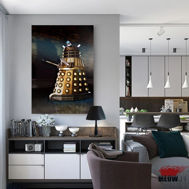 В виде далека из сериала Доктор Кто к победе ТВ постер домашний декор холст