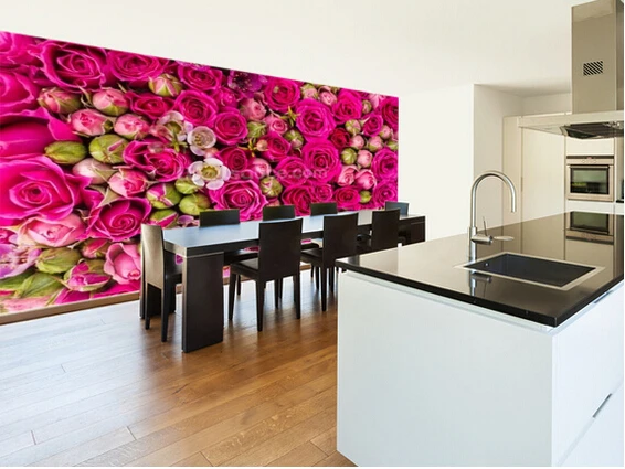 Современные обои на заказ красная роза 3D фотообои для гостиной ресторана спальни