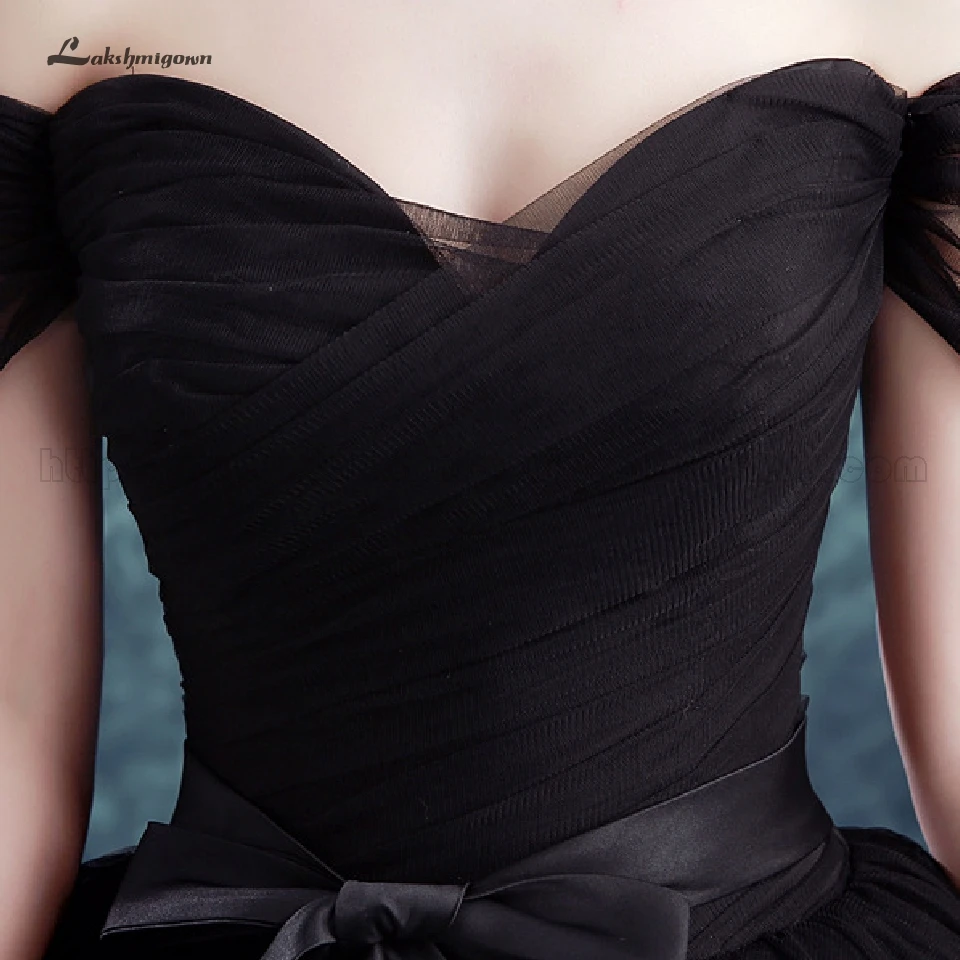 Женское свадебное платье с открытыми плечами lakshmidress черное готическое Платье на