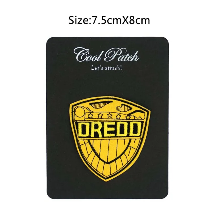 Аппликация судья DREDD Экран судьи Dredd ретро-аппликация для шитья нашивка утюга