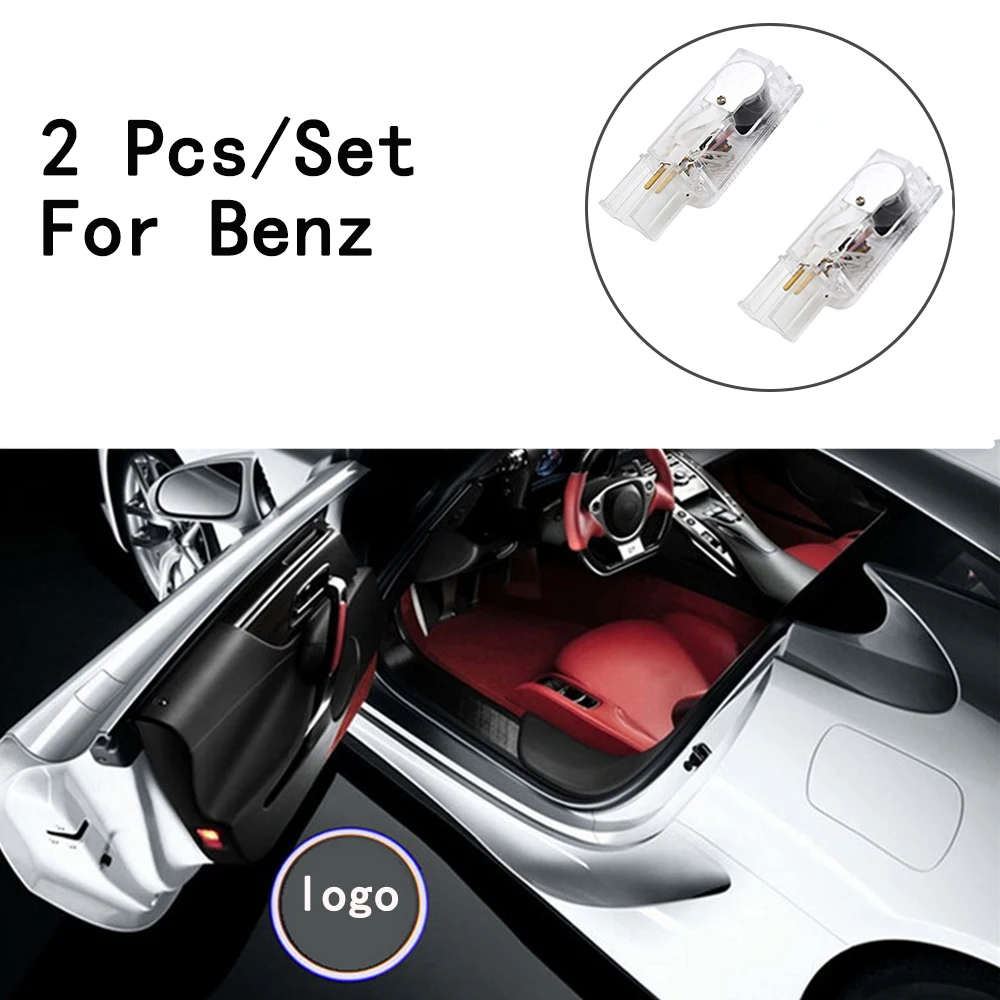 Только для Benz W164/W215/AMG/ R300/R320/R400/R500/ML500 Weclome лампа 2 шт./компл. Ghost Shadow Projetor