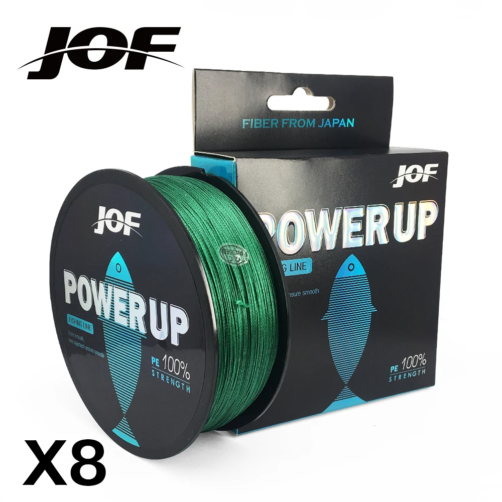 500M X8 JOF брендовая супер прочная японская многофиламентная 100% PE плетеная леска 8