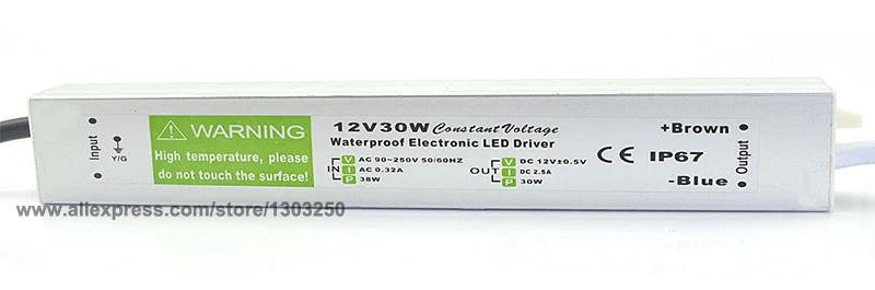 AC DC 12V 2.5A освещение Трансформатор источник питания 30W Светодиодный драйвер