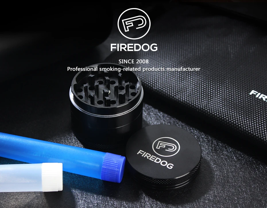 FIREDOG измельчитель курительной травы Алюминий сплав сорняков Точильщик 4 Слои специй табачный травяной инструмент выхлопной трубы аксессуары измельчители 48 мм