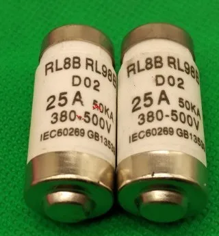 Предохранители: RL8B RL98B 32A 380-500V D02 / 20A 25A 40A 50A 63A | Автомобили и мотоциклы