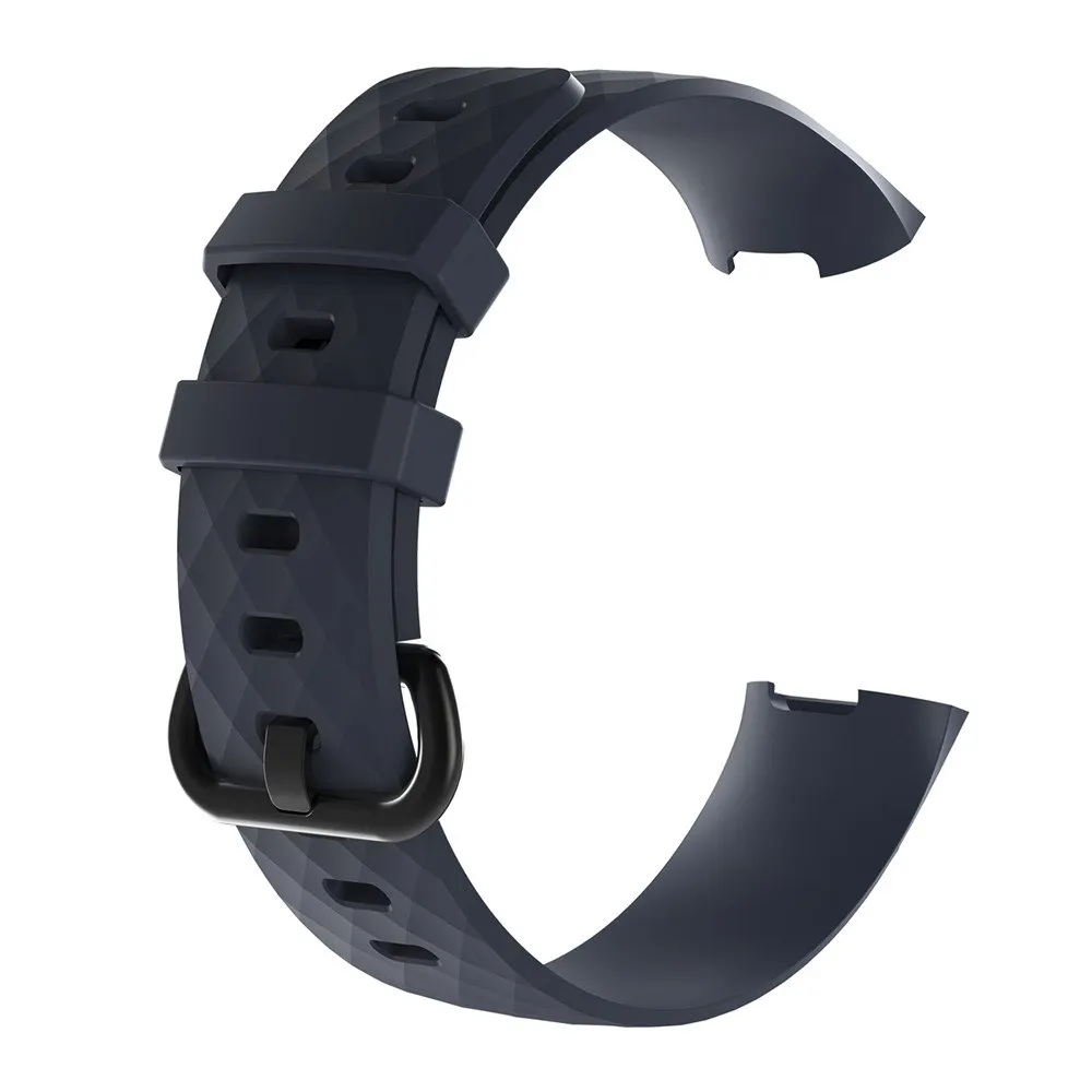 Силиконовый браслет ремешок для Fitbit Charge 3 фитнес-трекер ремешок для часов 13 цветов сменный Браслет ремешок для часов - Цвет: Slate