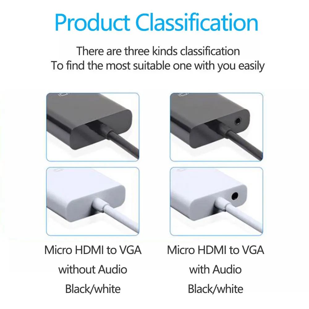Micro HDMI вход на VGA выход Mini HDMI Мужской адаптер на VGA Женский конвертер кабель для PS3 PS4 xbox 360 tv HD tv Box