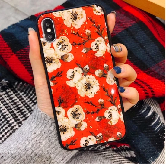 Новый золотой фольгой винтажный цветочный чехол для iphone X XR XS MAX 8 7 6 6s Plus|Бамперы| |
