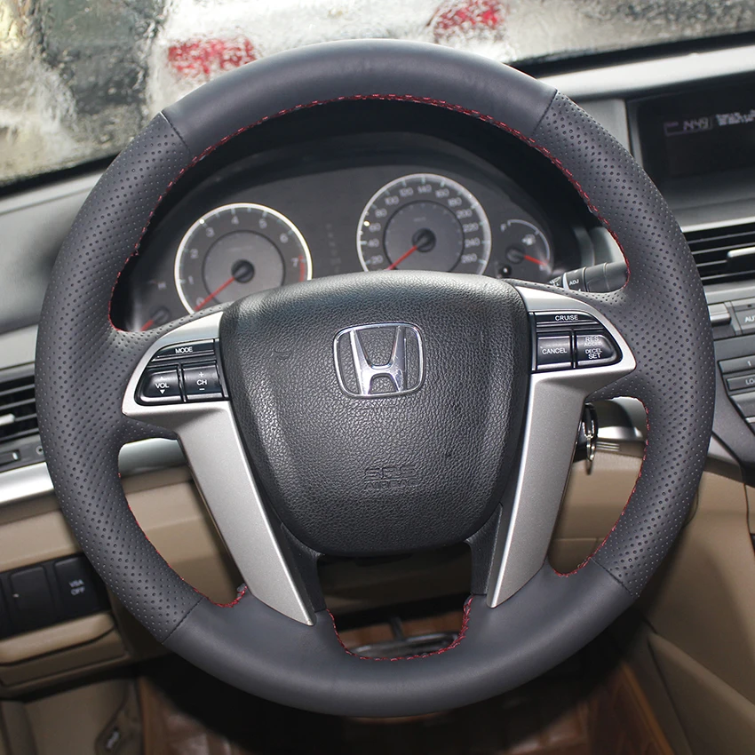 Чехол для Honda ACCORD 8 чехлы на руль автомобильный Стайлинг сделай сам натуральная