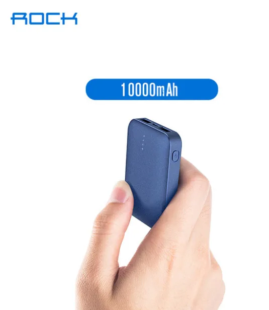 Внешний аккумулятор на 10000 мА · ч для Xiaomi внешний ROCK Mini портативный ультратонкий