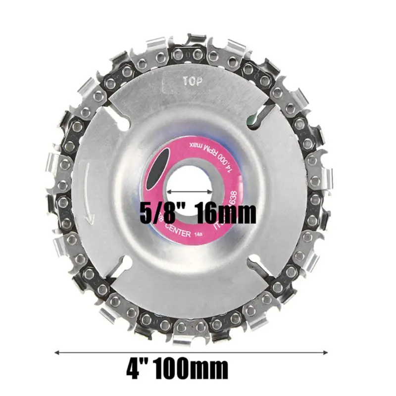 4 дюймовый шлифовальный диск и цепь 22 зуб тонкой резки цепи для 100/115 угловая
