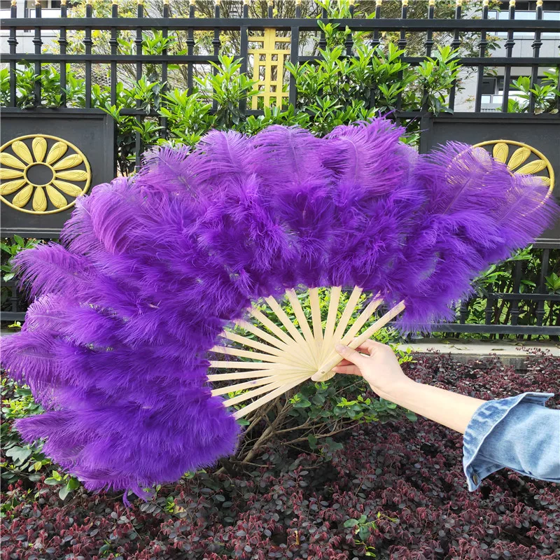 YY tesco 1 шт./лот высокое качество синие страусиные перья вентилятор для праздника