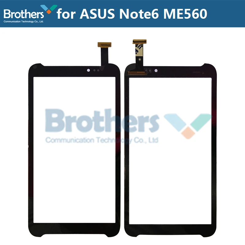 Сенсорная панель для планшета ASUS Note 6 FHD6 ME560CG ME560 K00G, сенсорное стекло с цифровым преобразователем для ASUS ME560, внешнее Переднее стекло, верхняя линза