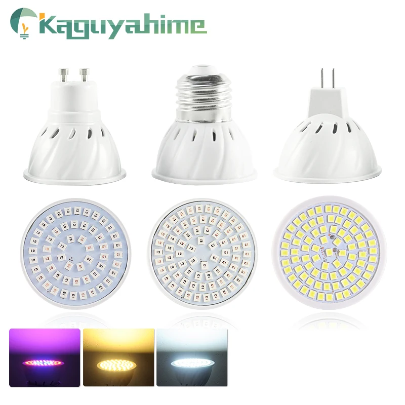Kaguyahime светодиодный MR16 GU10 E27 лампа 220 В Светодиодный точечный светильник 2835 SMD для