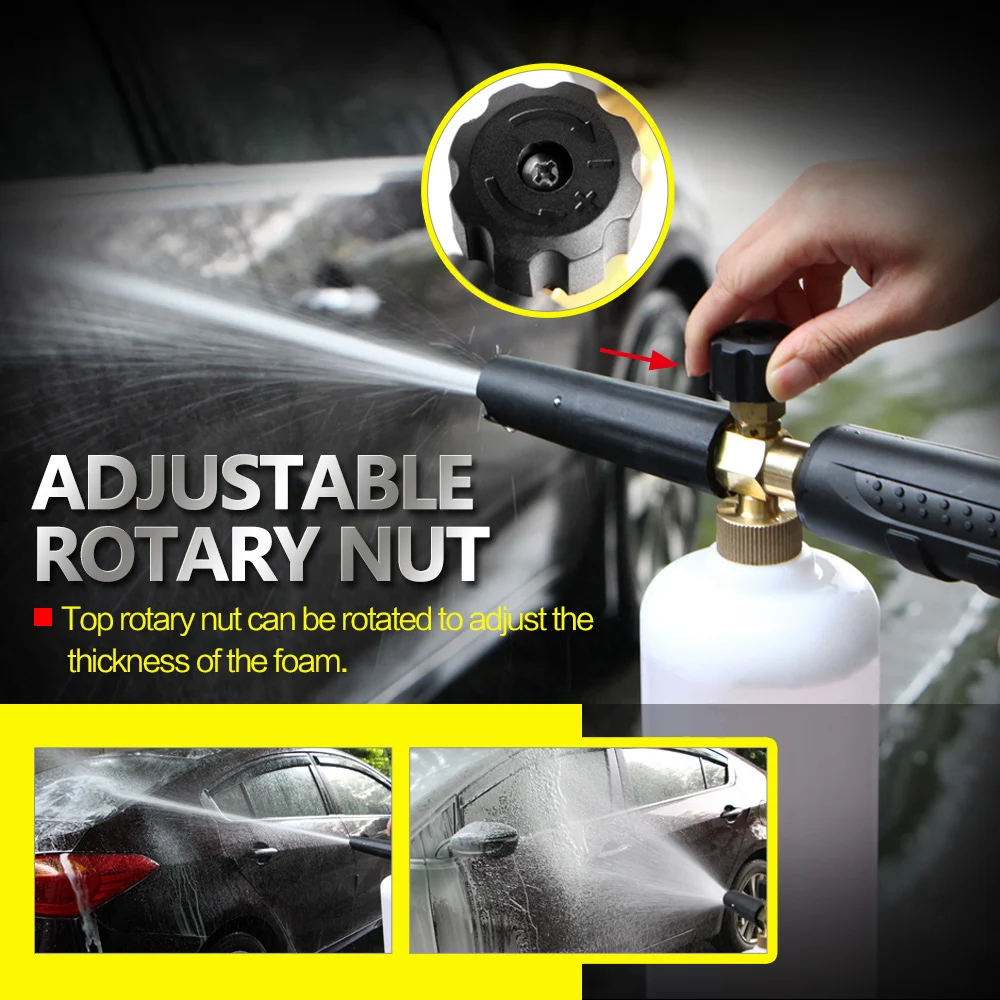 Высокая Давление снег пена Лэнс для karcher k серии Мыло пенообразователь Регулируемый пенные насадки профессиональные пены генератор Мытьё автомобиля