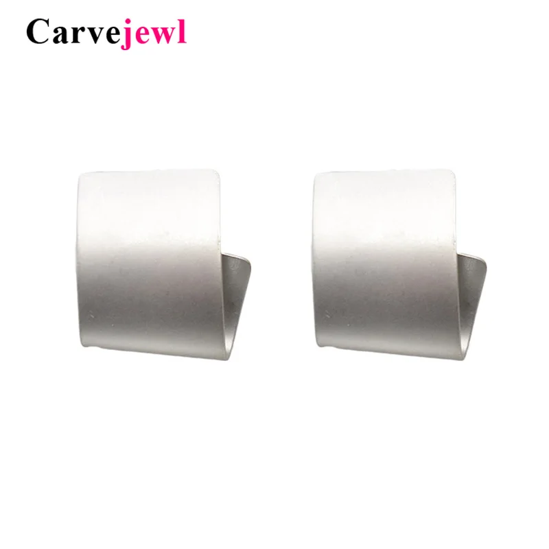 Carvejewl новые серьги гвоздики уникальные складные геометрические штампованные для