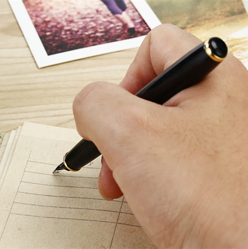 BAIKINGIFT New Arrival Full Metal Fountain Pen Silver / Gold Clip Luxury Business Writing pen | Канцтовары для офиса и дома