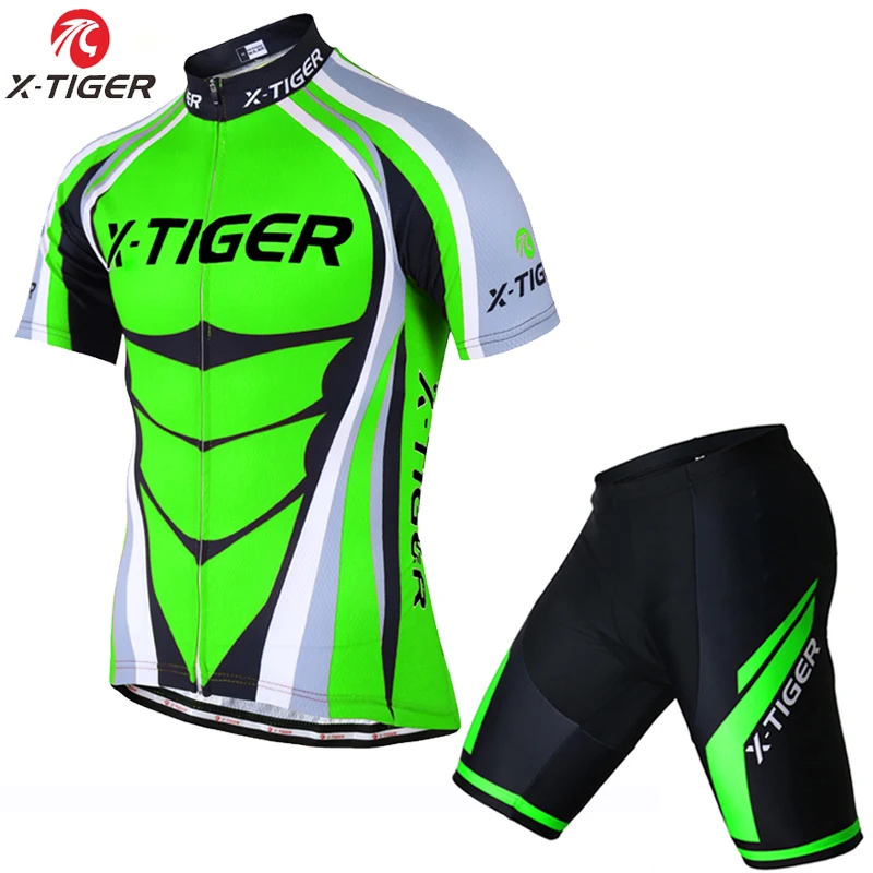 Normal Cycling Set X-Tiger летний комплект для велоспорта Одежда для горного велосипеда гоночная велосипедная одежда Hombre Ropa Maillot Ciclismo Велоспорт Джерси набор - Цвет: Normal Cycling Set