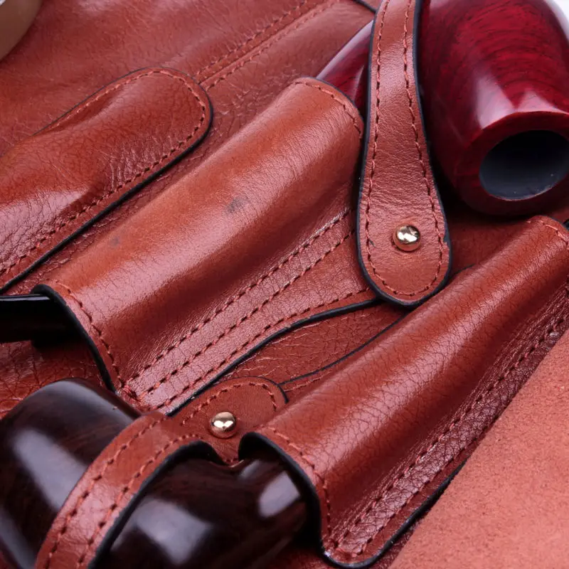 Пожарная собака Винтажный стиль кожаная табачная сумка для трубки курительная