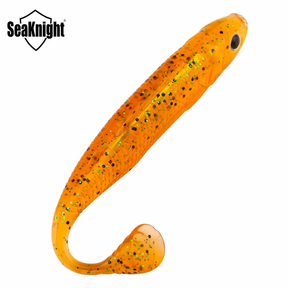 SeaKnight Мягкая приманка для рыбной ловли SL004 с Т-образным хвостом 12 шт./лот 100