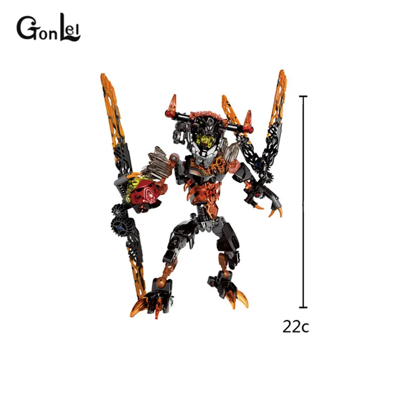 613-2 Новая маска Bionicle светильник Bionicle Lewa Jungle Хранитель рощи строительный блок совместим с 71305 игрушками - Цвет: 613-2
