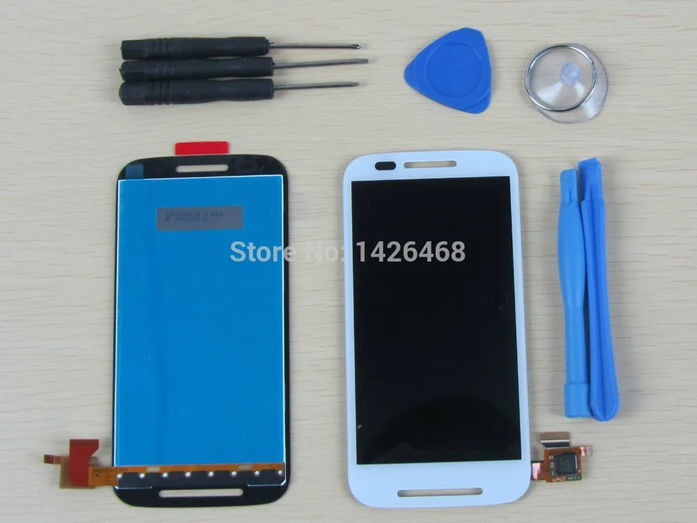 Бесплатная доставка! Ассамблеи для Motorola E XT1021 XT1022 XT1025 жк экрана касания белый +