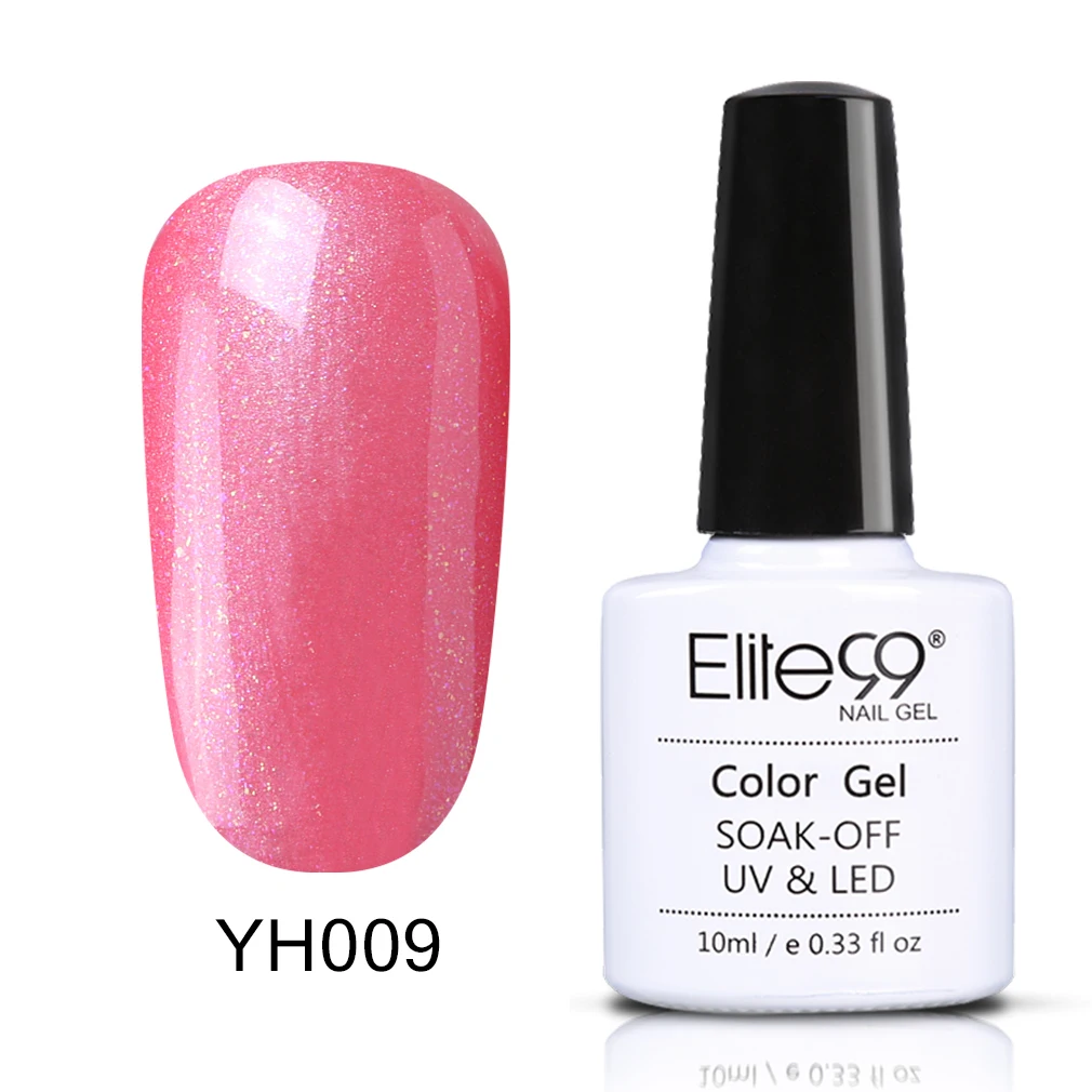 Elite99 уф-гель лак для ногтей 10 мл долгое уф-гель красочные Polishes наир искусство выбрать 1 розовая серия в 12 цветах - Цвет: YH009-10ML