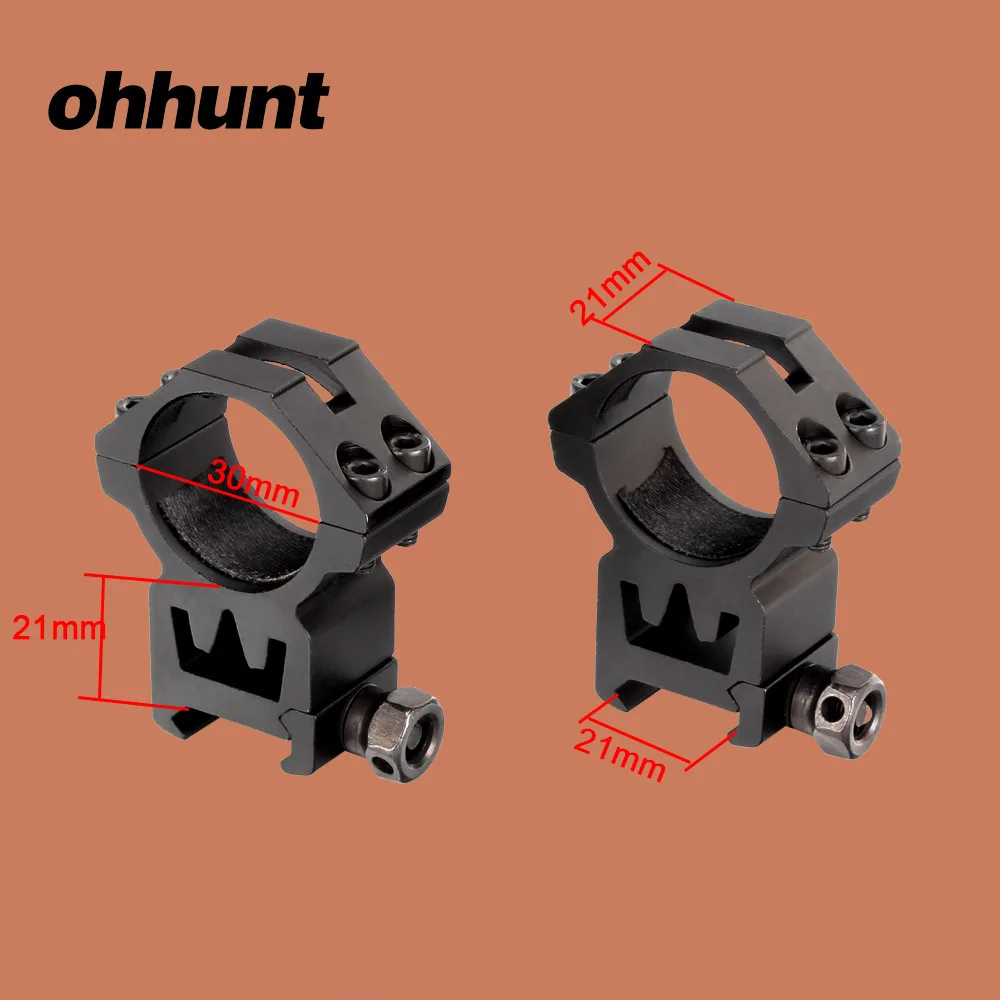 Ohhunt 2 шт. охотничий прицел крепление кольца высокопрофильное Пикатинни Крепление