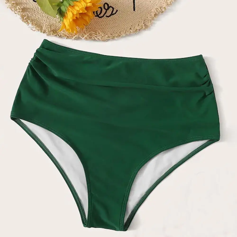 Women High Waist Bikini Bottoms Swim Briefs Beach Shorts Stretch Female Swimming Pants Sexy Cut Fashion L5# | Спорт и развлечения