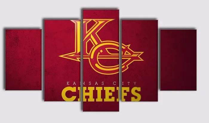 KC вождей футбольный командный вид спорта модная масла из натуральной Wall Art