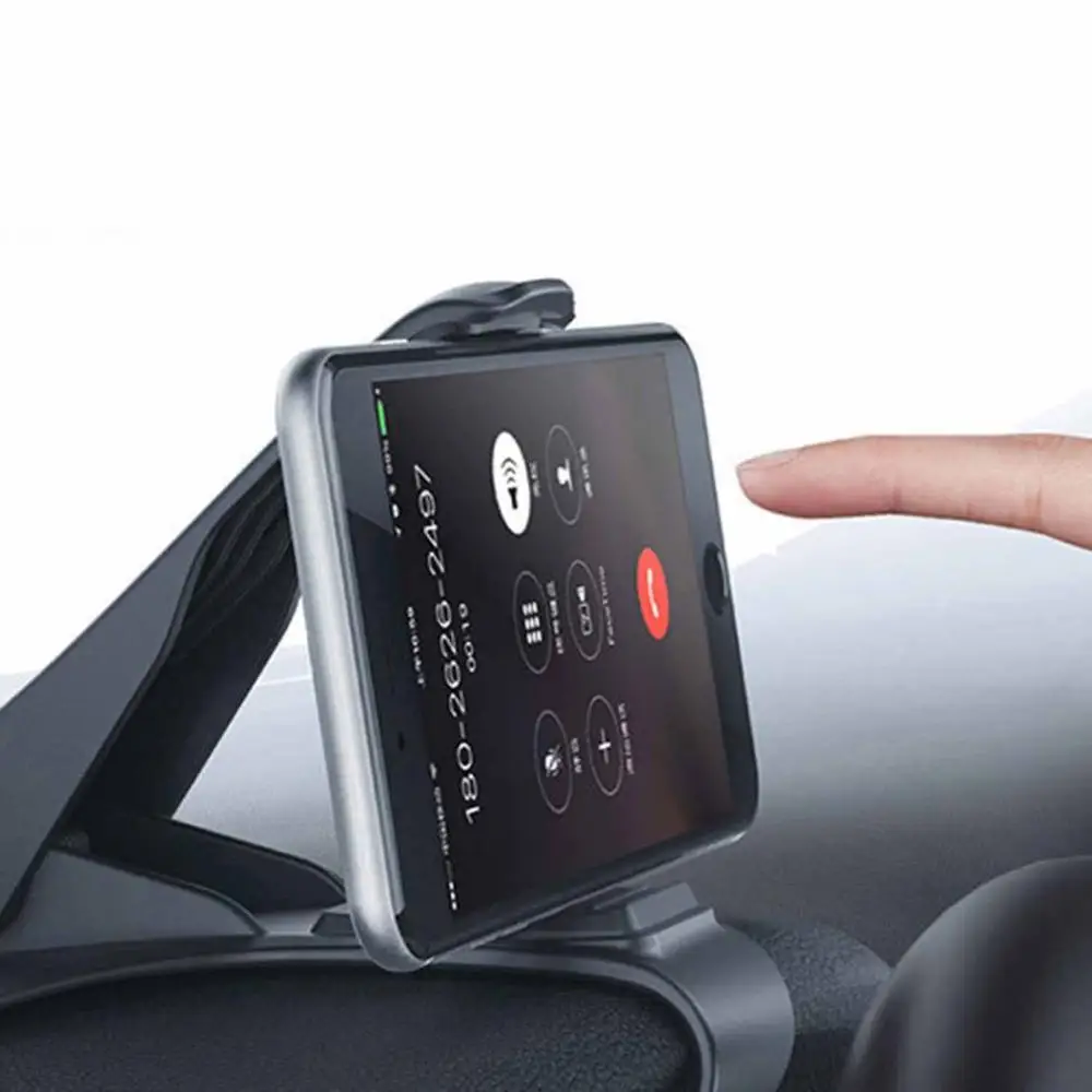 Регулируемый автомобильный держатель GPS черный для телефона на приборной панели