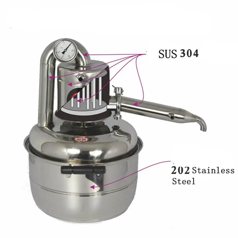 Водонапорный спиртовой дистиллятор на 10 л набор для домашнего приготовления